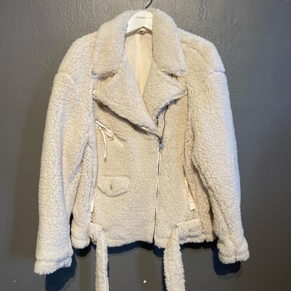 NWOT Free People Cozy Slouch Moto Jacket - Picture 6 of 6